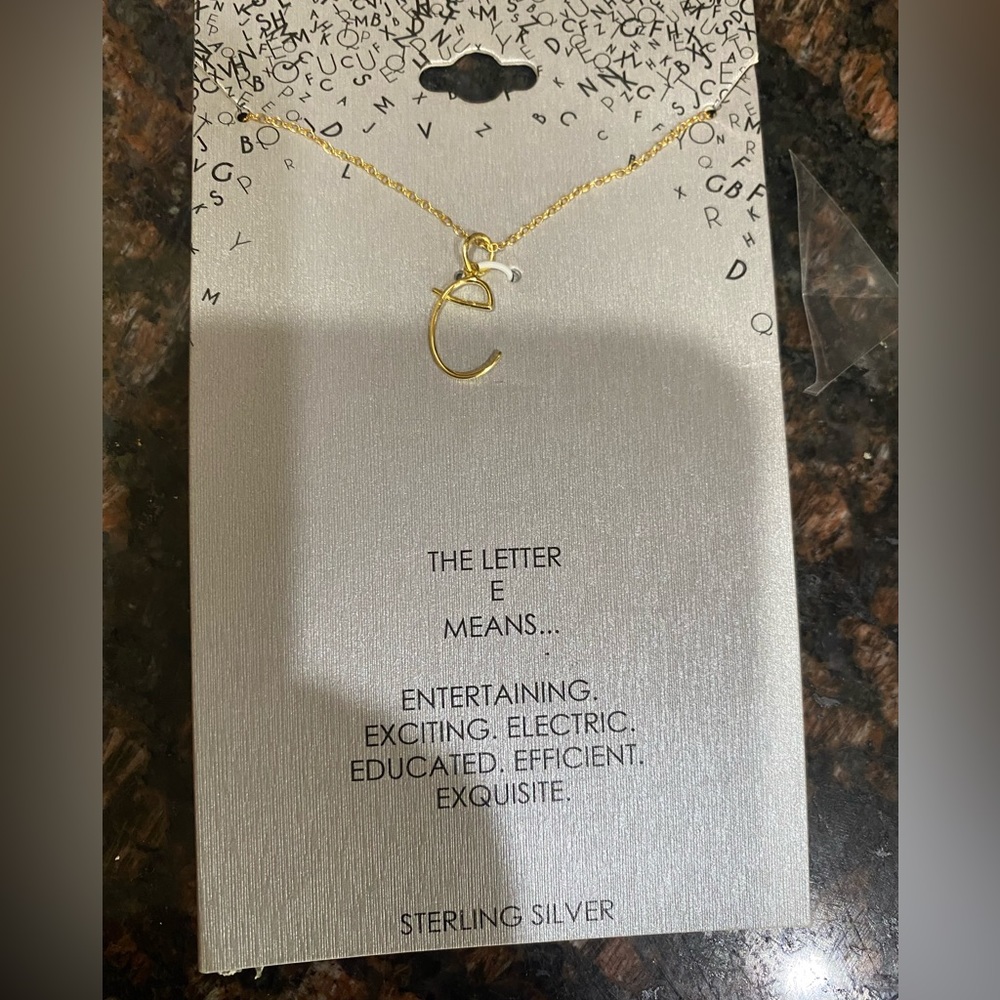 Letter “E”necklace